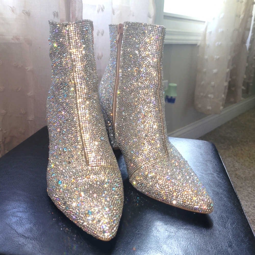 Betsey Johnson Cady Rhinestones Boots
